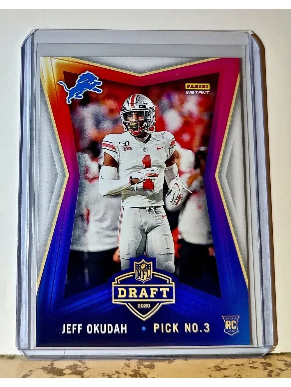 Jeff Okudah 2020 NFL Draft Night NFL #31 Football Card Detroit Lions 1 of 566